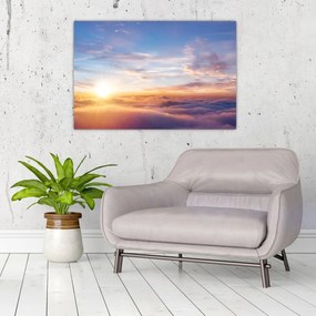 Tablou - Apus de soare deasupra norilor (90x60 cm)