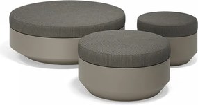 Taburete de exterior / interior design modern premium VELA OTTOMAN 120cm