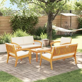 vidaXL Set bistro 5 pcs Maro 75 x 45 x 38cm Lemn masiv de acacia