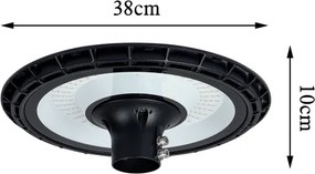 BRILAGI-LED URBANSPARK lampă stradală exterioară cu stâlp 3 m, LED/120W/230V, negru, IP65