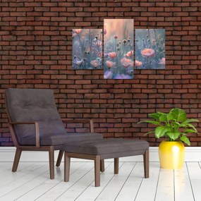 Tablou - Flori în culori pastelate (90x60 cm)