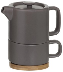 Ceainic cu cană, NATURAL, 400 ml, gri