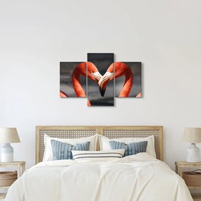 Tablou cu doi flamengo îndrăgostiți (90x60 cm)