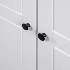 Sifonier cu 3 usi, alb, 118 x 50 x 171,5 cm, pin gama Panama Alb, 118 x 50 x 171.5 cm, 1