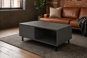 Masuta cafea Nando cu sertar,living,culoare antracit,100 cm