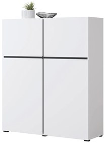 Comodă Crossroad W76 (negru + alb). 1118163