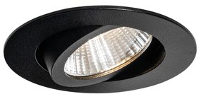 Spot încastrat negru 6,8 cm incl. LED 545 lm Dimmable IP65 - Gaius
