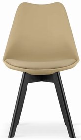 Scaun bej BALI MARK cu picioare negre