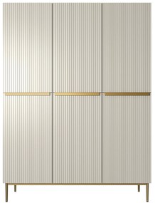 Dulap Nicole 150 cm - cașmir / picioare aurii