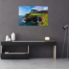 Tablou - Cascada Múlafossur (90x60 cm)