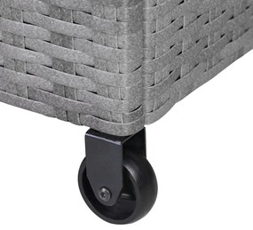 Deuba Cutie depozitare 122cm x 56cm x 61cm - cu roti gri