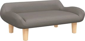 vidaXL Pat de câini, taupe, 70x40x24 cm, material textil