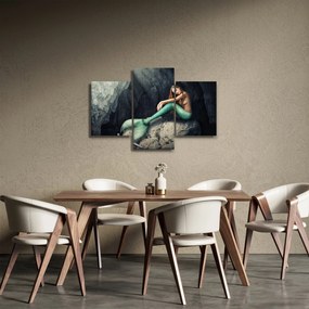 Tablou - Sirena pe stâncă (90x60 cm)