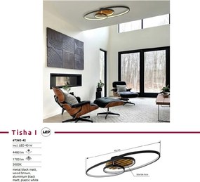 Lustra LED aplicta design circular TISHA I