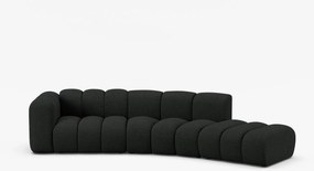 Canapea deschisa rotunjita 5 locuri Lupine boucle Baloo L335 cm