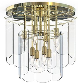 Zuma Line Nira lampă de tavan mai mult ede 6x40 W transparent-auriu MX3523-8M-EGN