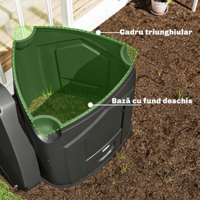 Outsunny biocompostieră bidon siloz composter | Aosom Romania