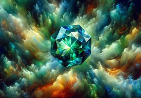 Fototapet - Diamant turcoaz (147x102 cm)