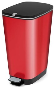 Coș de gunoi roșu cu pedală din plastic 45 l Chic Bin – KIS