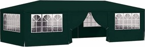 vidaXL Cort de petrecere profesional pereți laterali verde 4x9m 90g/m²