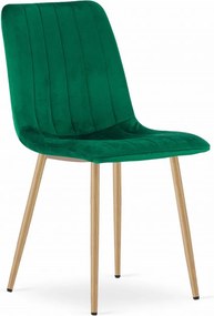 Oferta Scaun de catifea verde LAVA II. calitate secondară