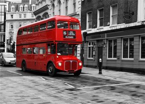 Tablou - Londra cu autobuz (70x50 cm)