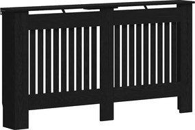 vidaXL Capac pentru radiator Stejar Negru 152 x 19 x 81,5 cm