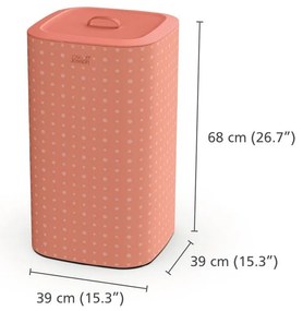 Coș de rufe roz din material textil 60 l Tota Pop – Joseph Joseph