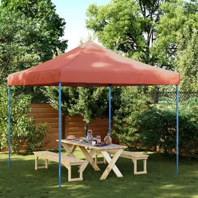 vidaXL Cort de petrecere pliabil Pop-Up, 292x292x315 cm, teracotă