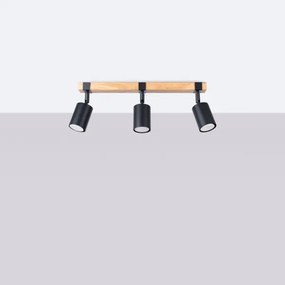 Spot Sollux SL.1345 FAGER 3xGU10/10W/230V negru