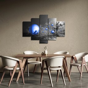 Tabloul bilelor albastru închis (150x105 cm)