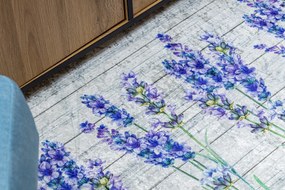 ANDRE 2716 covor lavabil Lavandă anti-alunecare - gri / violet