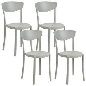 Set 4 buc scaune sufragerie Valkyrja (gri deschis) . 1076427