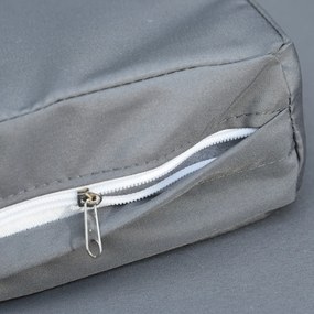 Outsunny Canapea de Exterior cu 3 Locuri din Ratan PE, Canapea cu Perne Detasabile și Structură Metalică pentru Grădină, Terasă și Balcon, 185x70x80 cm, Gri | Aosom Romania