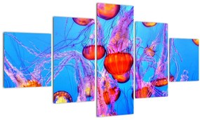 Tablou cu meduse în mare (125x70 cm), în 40 de alte dimensiuni noi