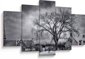 Tablou cu sat alb negru (150x105 cm)