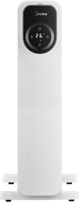 Calorifer cu ulei Midea MHO2009RCPW, 2000 W, 20 m², 9 elementi, 3 trepte, Afisa LED, Timer, Alb