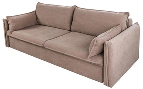 Canapea extensibila, Catifea Raiata, Taupe, APARTMENT 215cm A-44502 VC