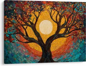 Tablou - Soarele în coroana arborelui vieții (70x50 cm)