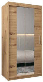 Dulap de haine 100 cm Toki 1 (stejar artisan + stejar artisan). 1064883