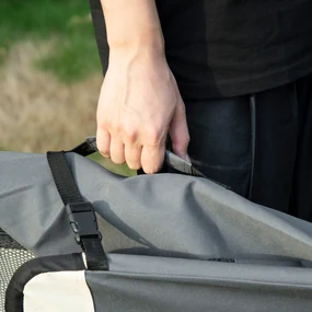 Transportor pliabil pentru animale de companie PawHut, 60cm, gri | AOSOM RO