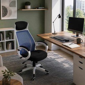 Scaun ergonomic birou OFF 912 albastru