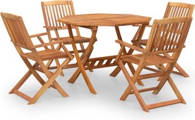 vidaXL Set mobilier de grădină, 5 piese, lemn masiv de acacia