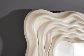 Oglinda decorativa design modern Wave 90cm greige