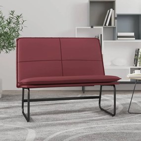 351340 vidaXL Bancă, roșu vin, 100x75x76 cm, piele ecologică