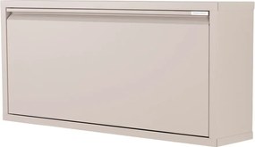 Pantofar taupe cu deschidere înclinată/suspendat din metal 75x41x22 cm Billy – Spinder Design