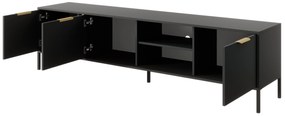 Masă TV/Dulap Lyran 3D (antracit + Auriu). 1071358