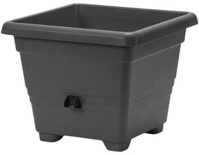 Plastia Bergamot ghiveci de flori cu auto-udare40 x 40 cm, gri, 40 x 40 cm