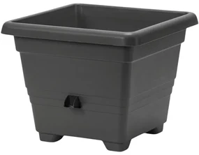 Plastia Bergamot ghiveci de flori cu auto-udare40 x 40 cm, gri, 40 x 40 cm