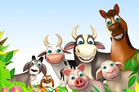 Tablou animale din fermă